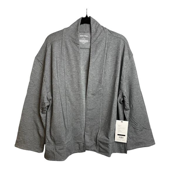 Ministry of‎ Supply Merino Wool Blend Fusion Terry Cardigan Gray Heather XS NWT - Picture 4 of 9